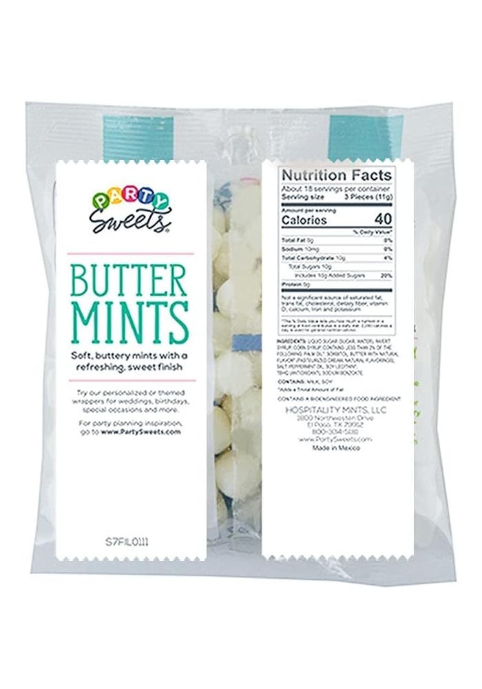 Party Sweets White Buttermints - 14 Ounce Bag - Image 2